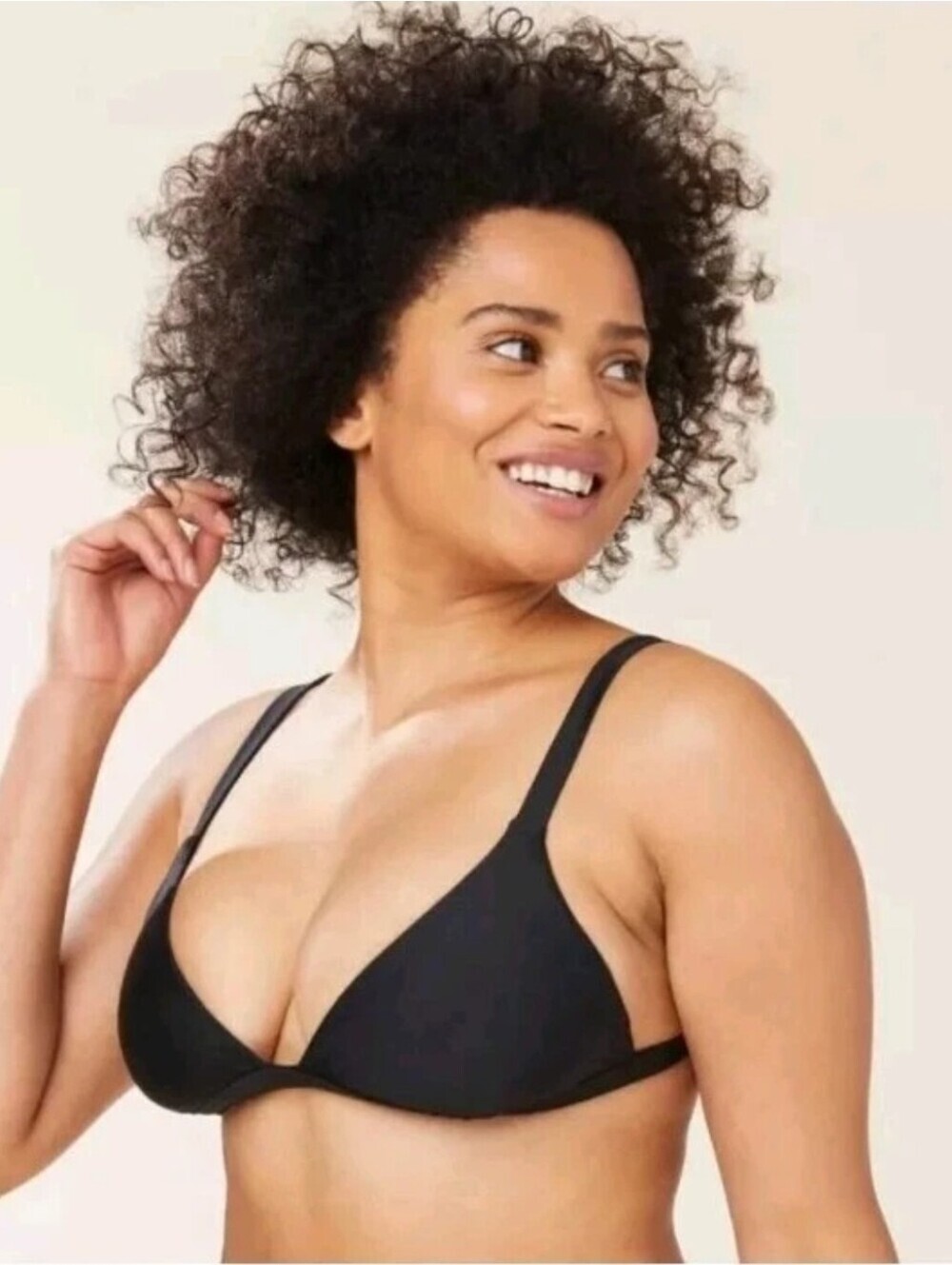 Andie Swim | NWT The Caicos Top Black Removable Padding Bikini Top Swim Size Med